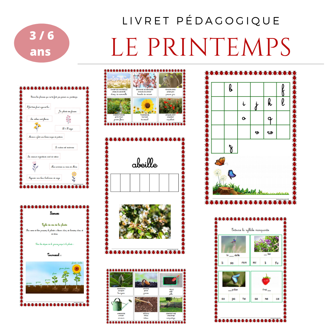 Activité Sur Le Printemps Maternelle cahier d'activité printemps maternelle – Enfants Savants