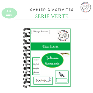 Cahier série verte Montessori