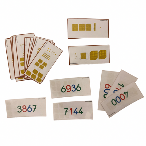Cartes système décimal Montessori
